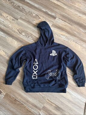 Sony Navy Blue PlayStation Graphic Hoodie